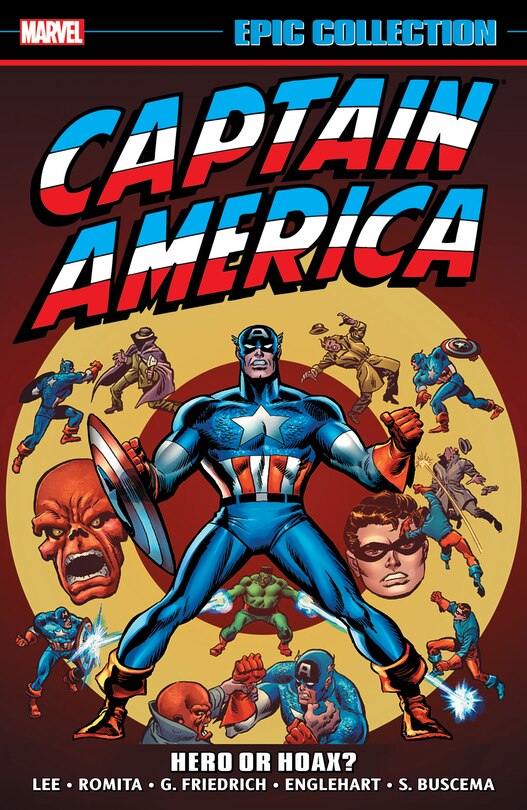 Front cover_Captain America Epic Collection: Hero Or Hoax?