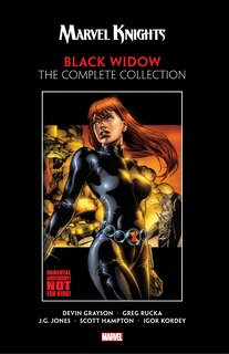 Front cover_MARVEL KNIGHTS BLACK WIDOW BY GRAYSON & RUCKA: THE COMPLETE COLLECTION