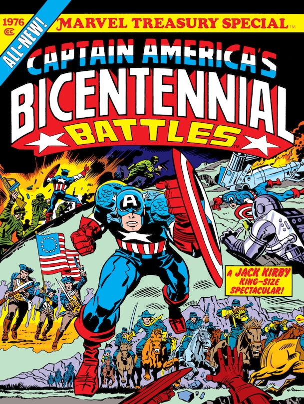 Front cover_Captain America's Bicentennial Battles: All-new Marvel Treasury Edition