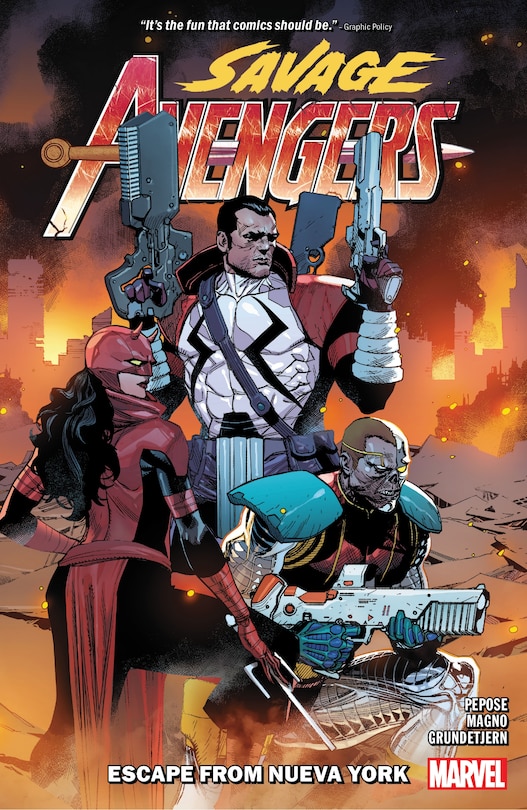 Front cover_SAVAGE AVENGERS VOL. 2: ESCAPE FROM NUEVA YORK