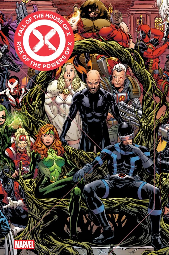 Front cover_FALL OF THE HOUSE OF X/RISE OF THE POWERS OF X OMNIBUS MARK BROOKS COVER