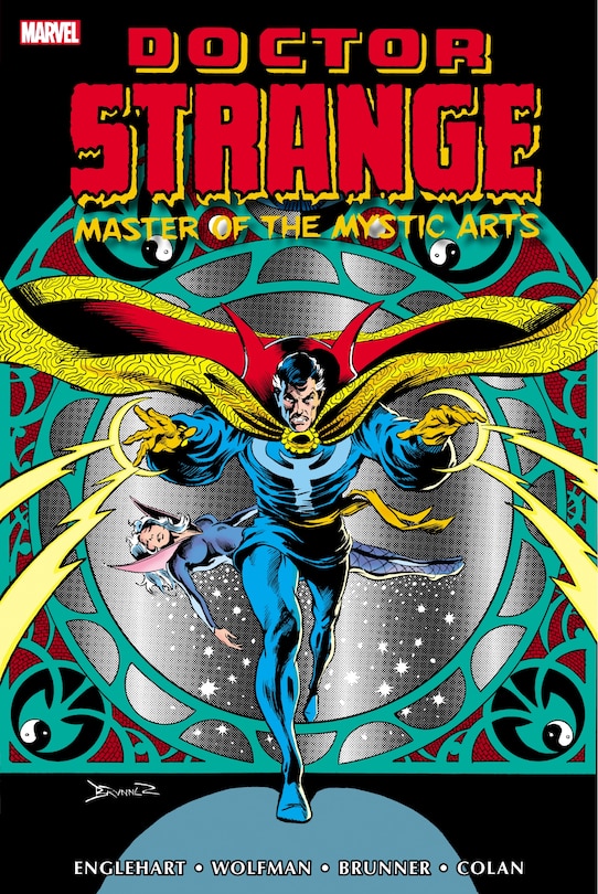 Front cover_DOCTOR STRANGE: MASTER OF THE MYSTIC ARTS OMNIBUS VOL. 1 FRANK BRUNNER DOCTOR STRANGE & CLEA COVER