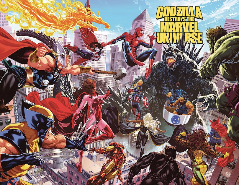 Front cover_Godzilla Destroys the Marvel Universe