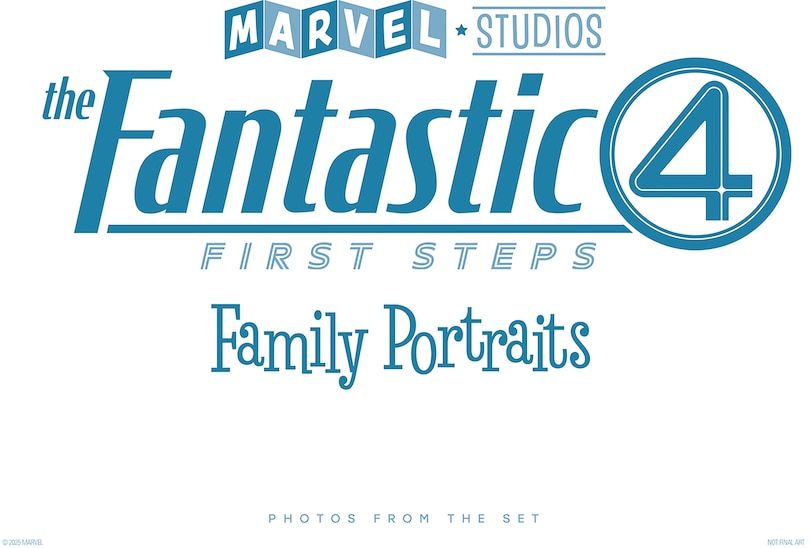 Front cover_Marvel Studios' The Fantastic Four: First Steps -  Family Portraits: Photos From The Set
