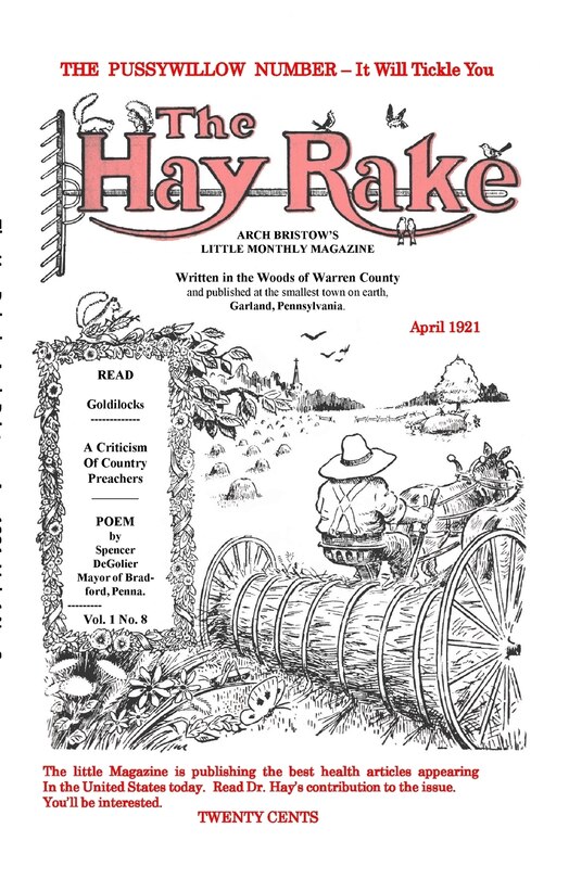Front cover_Hay Rake April 1921 Vol 1 No 8