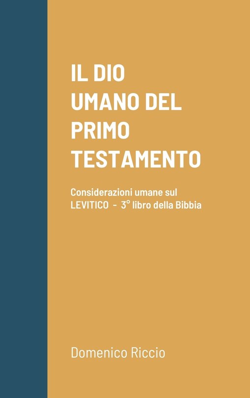 Couverture_Il Dio Umano Del Primo Testamento