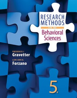 Front cover_Research Methods For The Behavioral Sciences