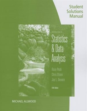 Couverture_Student Solutions Manual For Peck/olsen/devore's An Introduction To Statistics And Data Analysis, 5th