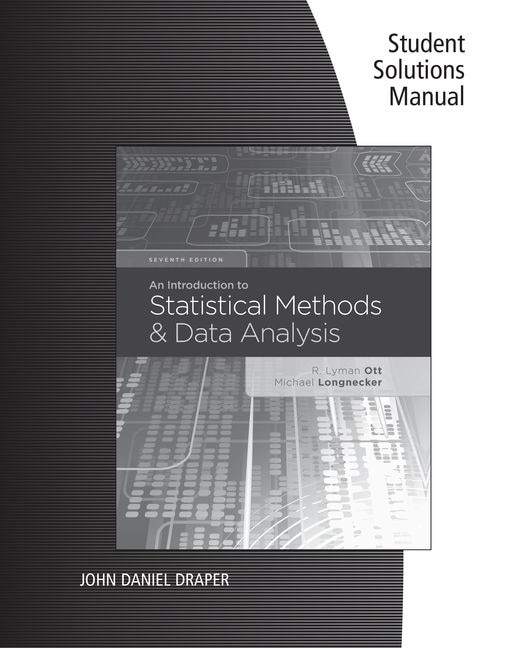 Front cover_Student Solutions Manual For Ott/longnecker's An Introduction To Statistical Methods And Data Analysis, 7th