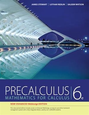 Couverture_Precalculus, Webassign Edition (with Webassign Printed Access Card For Pre-calculus & College Algebra, Single-term Courses)