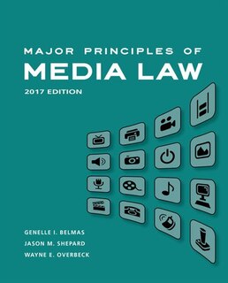 Couverture_Major Principles Of Media Law, 2017