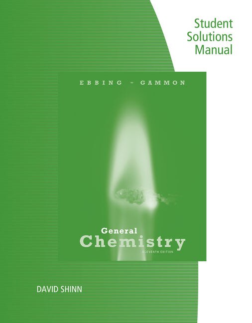 Front cover_Student Solutions Manual For Ebbing/gammon's General Chemistry, 11th
