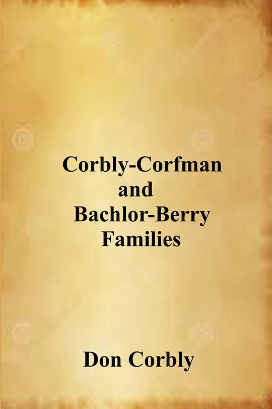 Couverture_Corbly-Corfman and Bachlor-Berry Families