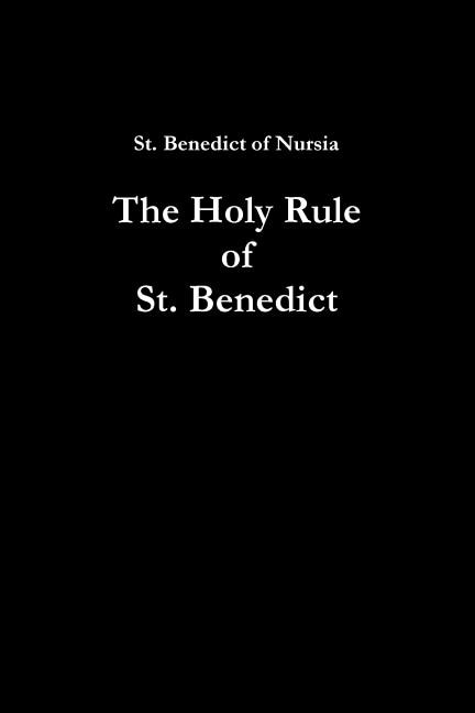Front cover_The Holy Rule of St. Benedict