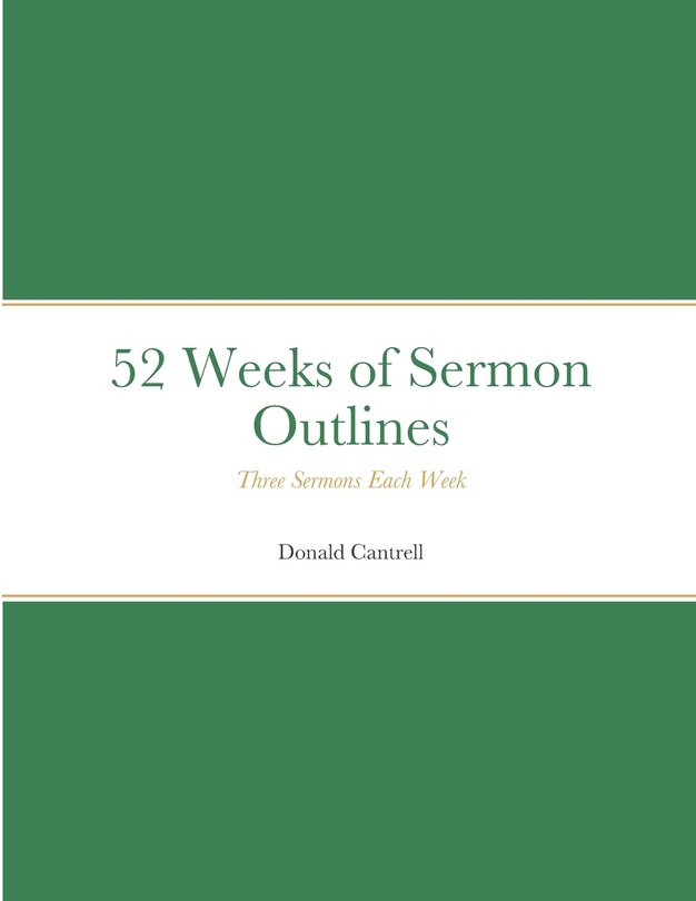 Couverture_52 Weeks of Sermon Outlines