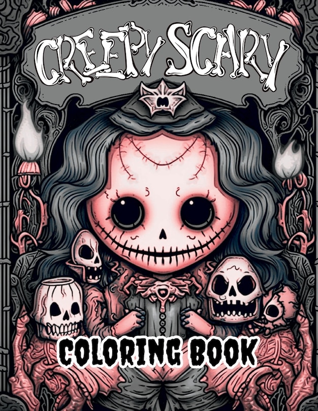 Front cover_Creepy Scary Coloring Book