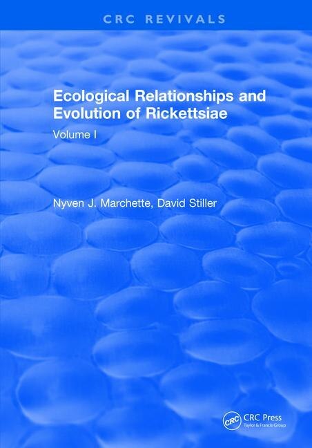 Couverture_Ecological Relationships and Evolution of Rickettsiae