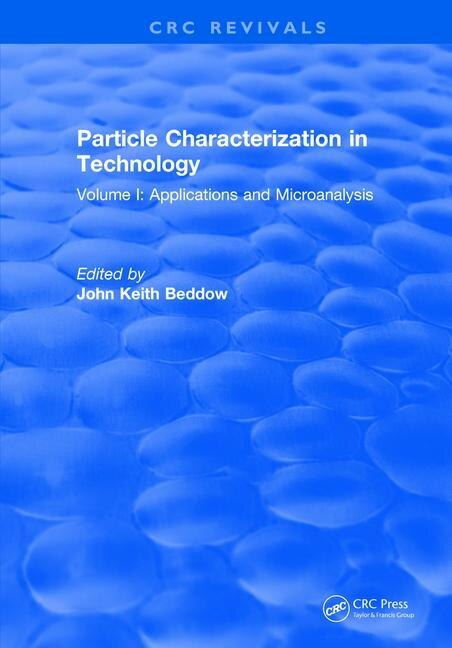 Couverture_Particle Characterization In Technology