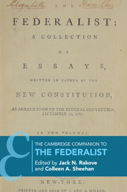 Front cover_The Cambridge Companion To The Federalist