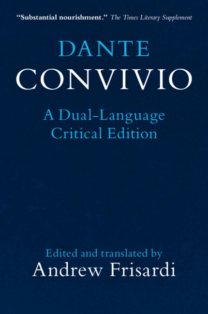 Front cover_Dante: Convivio