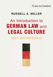Front cover_An Introduction to German Law and Legal Culture