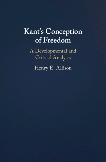 Front cover_Kant's Conception Of Freedom