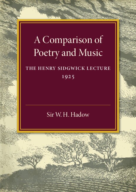 Front cover_A Comparison Of Poetry And Music