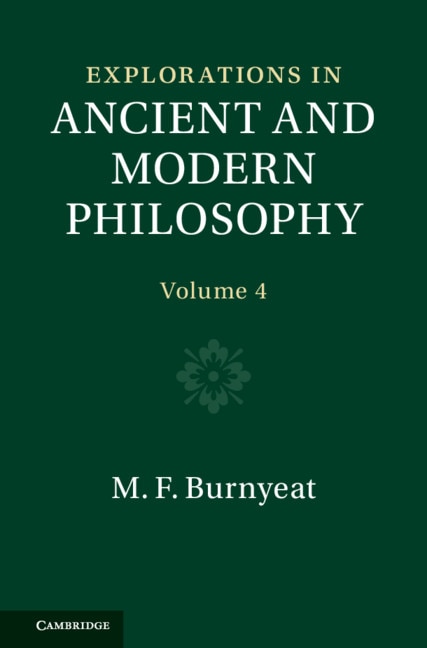 Couverture_Explorations In Ancient And Modern Philosophy: Volume 4