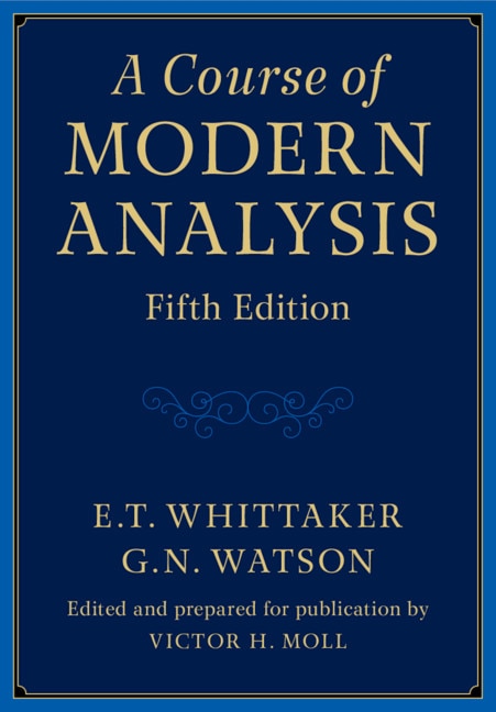 Couverture_A Course Of Modern Analysis