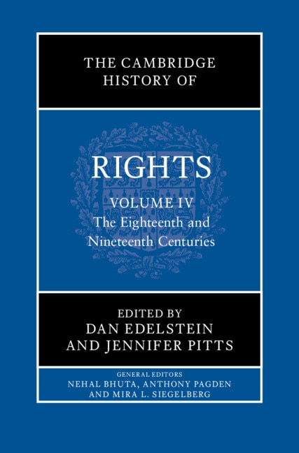 Front cover_The Cambridge History of Rights: Volume 4, The Eighteenth and Nineteenth Centuries