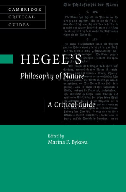 Front cover_Hegel's Philosophy of Nature