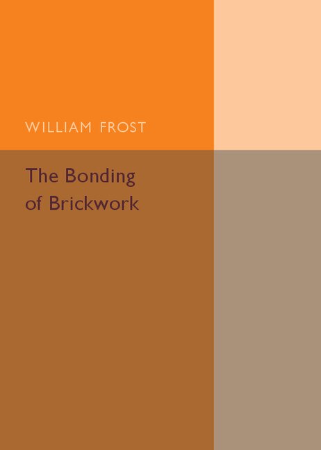 Front cover_The Bonding Of Brickwork