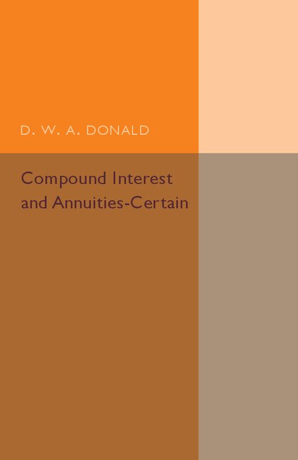 Front cover_Compound Interest And Annuities-certain