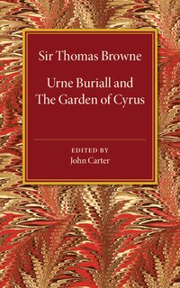 Front cover_Urne Buriall And The Garden Of Cyrus