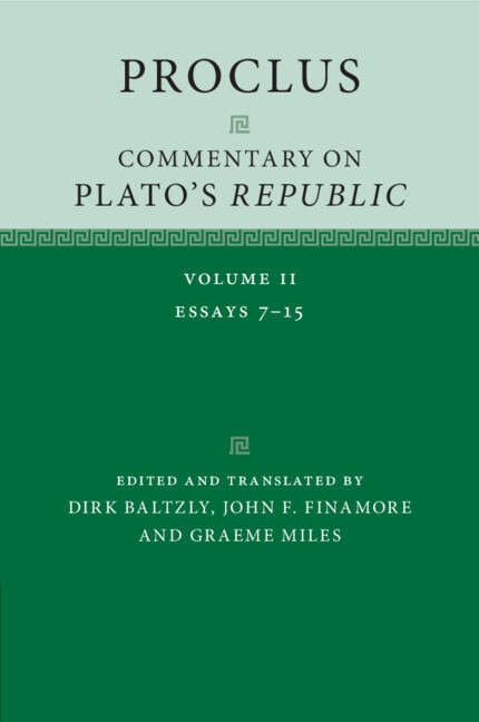 Couverture_Proclus: Commentary on Plato's 'Republic'