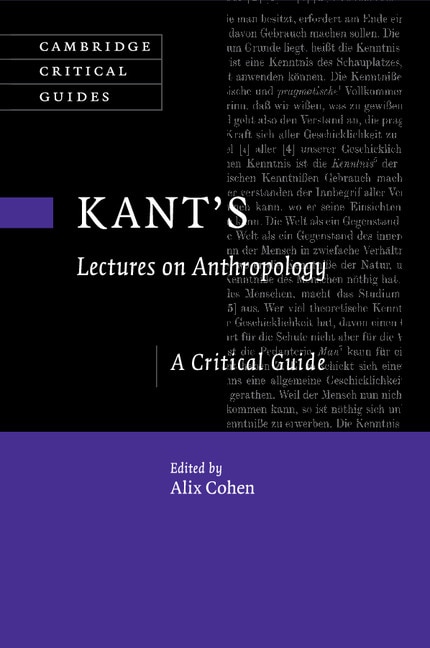 Front cover_Kant's Lectures On Anthropology