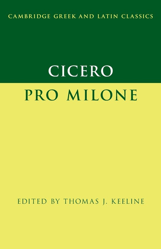 Couverture_Cicero: Pro Milone