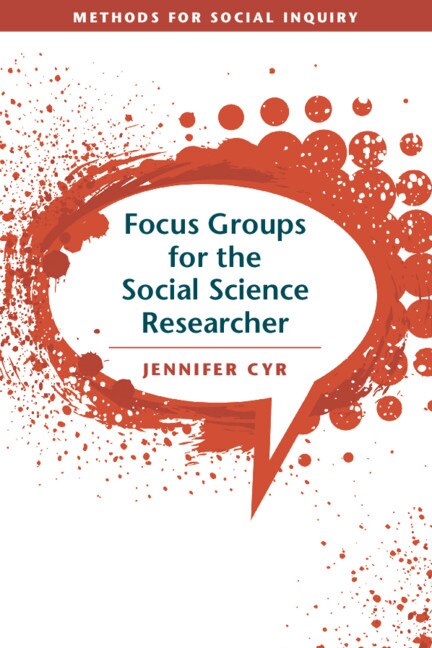 Couverture_Focus Groups For The Social Science Researcher