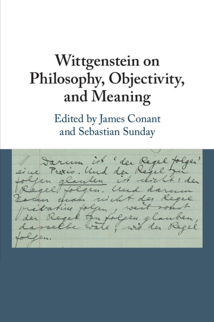 Couverture_Wittgenstein On Philosophy, Objectivity, And Meaning