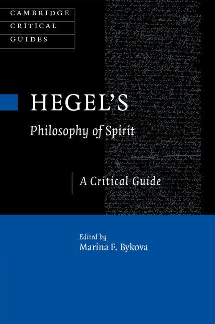 Front cover_Hegel's Philosophy Of Spirit