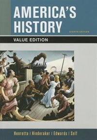 Front cover_America's History, Value Edition, Combined Volume 8e & Launchpad For America's History 8e And America: A Concise History 6e Combined Volume (twelve Month Access)