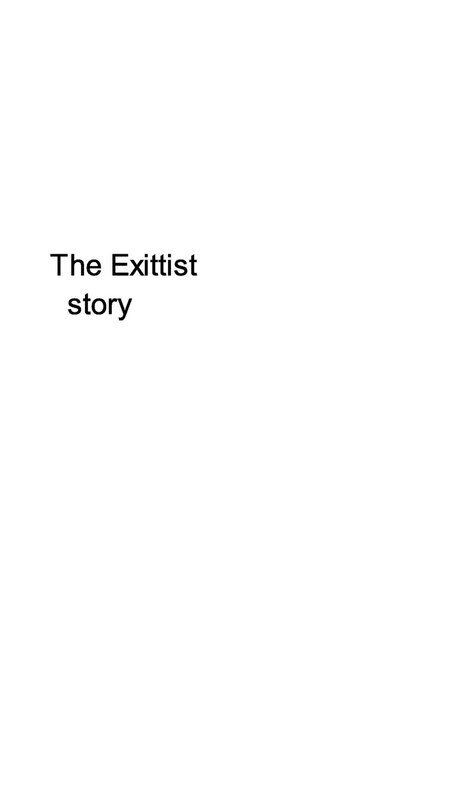 Front cover_The Exittist Story
