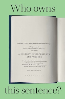 Front cover_Who Owns This Sentence?