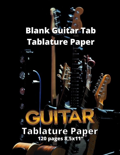 Front cover_Blank Guitar Tab Tablature Paper