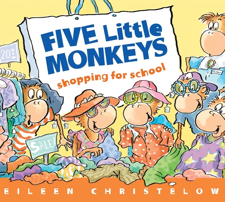 Couverture_Five Little Monkeys Shopping for School