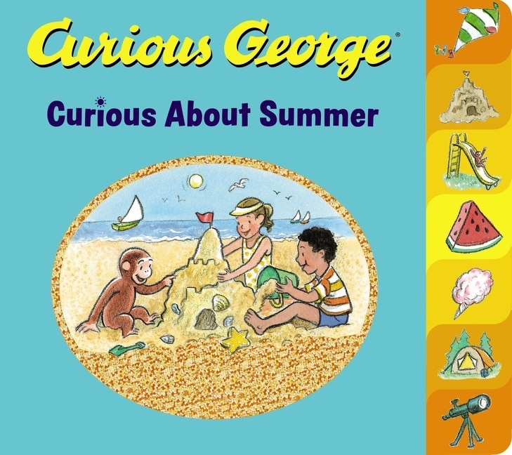 Front cover_Curious George Curious About Summer Tabbed Board Book