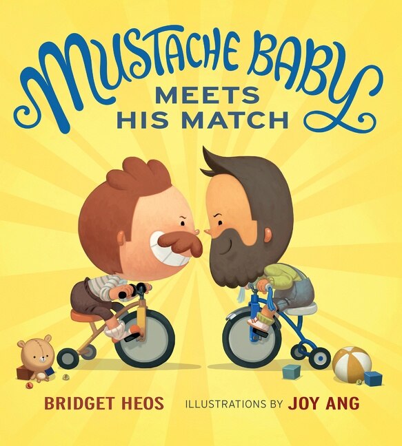 Front cover_Mustache Baby Meets His Match Board Book