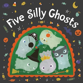 Front cover_Five Silly Ghosts Board Book