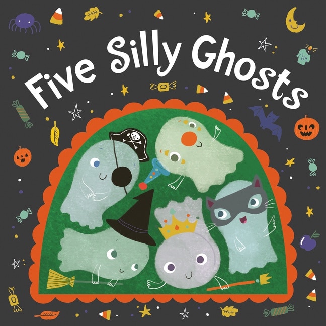 Front cover_Five Silly Ghosts Board Book