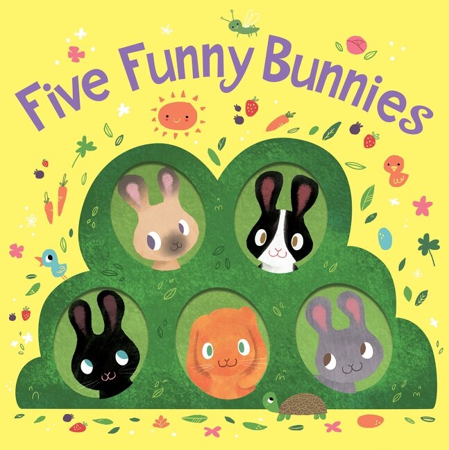 Front cover_Five Funny Bunnies Board Book